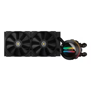COUGAR CPU-waterkoeling Poseidon-GT 240, ARGB, zwart, all-in-one-vloeistofkoeler, 12 cm, zwart