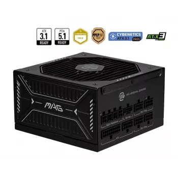 MSI MAG A850GLS PCIE5 voeding 850 W 24-pins ATX ATX zwart