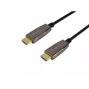 Equip HDMI 2.1 actieve optische kabel, 10 m, 8K/60 Hz, HDMI type A (standaard), HDMI type A (standaard), 3D, Audio Return Channel (ARC), zwart
