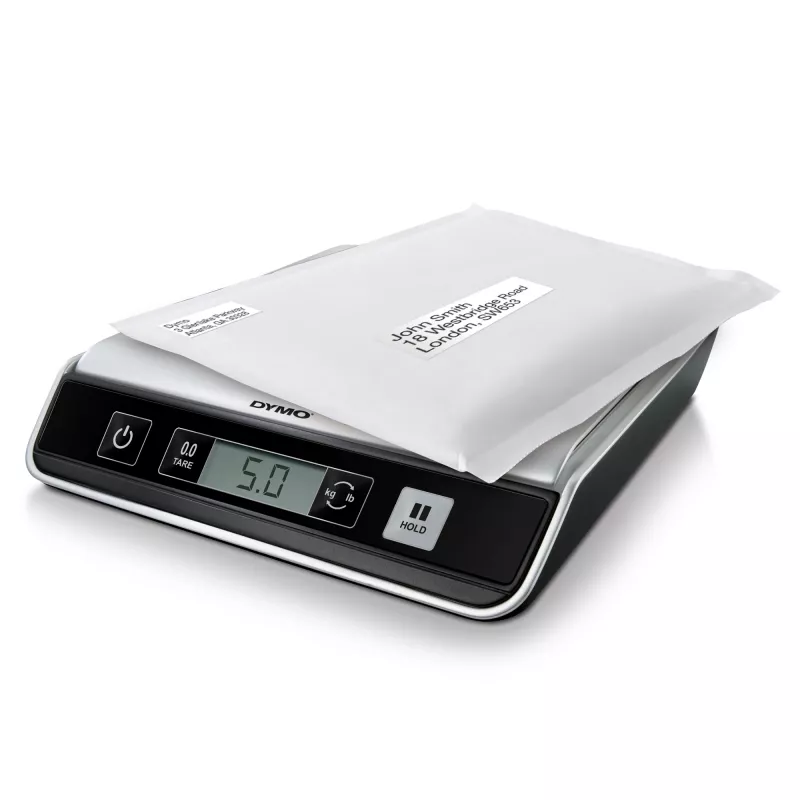 DYMO M10 digitale pakket- & verzendweegschaal | tot 10 kg capaciteit | 20 cm x 20 cm
