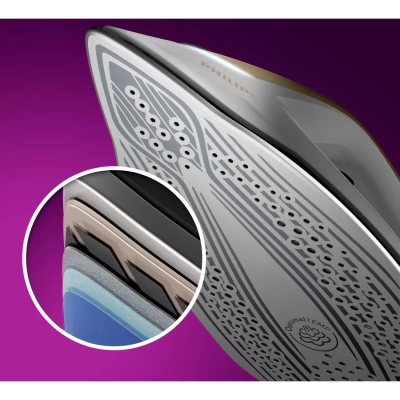 Philips PSG8040/60 stoomstrijkijzer 2700 W 1,8 L SteamGlide Elite strijkzool goud, wit