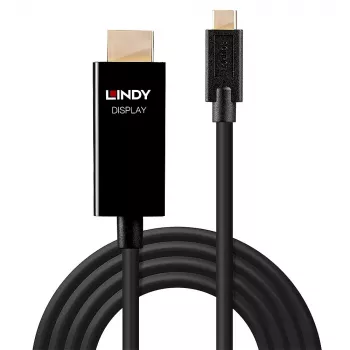 Lindy 1m USB-C naar HDMI 4K60 adapterkabel met HDR