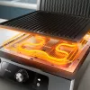 Philips 5000 serie contactgrill, aluminium, rechthoekig, draaibaar, 200 °C, klapdeksel, sluitdeksel, 180°