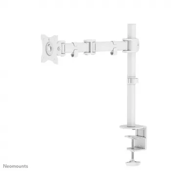 Neomounts NM-D135WHITE monitorbeugel 10-30 inch, klem/bureau-doorvoer, 8 kg, 25,4 cm (10 inch), 76,2 cm (30 inch), 100 x 100 mm, wit
