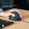 R-Go Tools ergonomische muis R-Go HE Break met Break-software, medium (handmaat 165–185 mm), linkshandig, bedraad, zwart