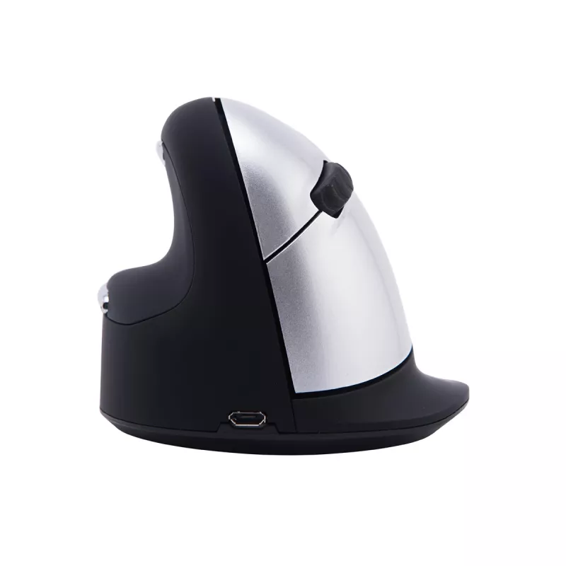 R-Go Tools ergonomische muis R-Go HE Break met pauzesoftware, groot (handmaat ≥ 185 mm), linkshandig, Bluetooth, zwart