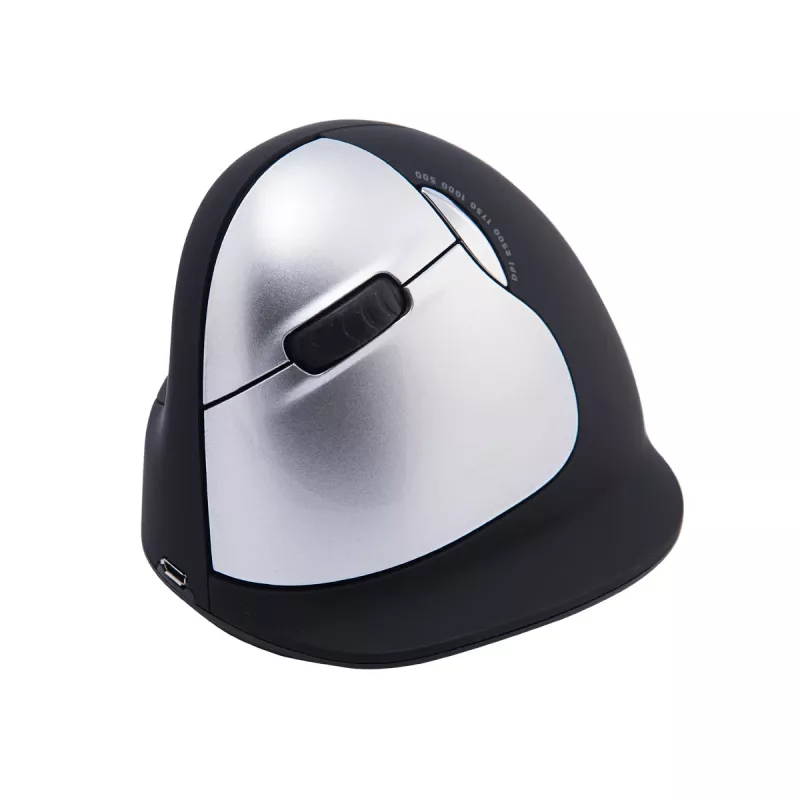 R-Go Tools ergonomische muis R-Go HE Break met pauzesoftware, groot (handmaat ≥ 185 mm), linkshandig, Bluetooth, zwart