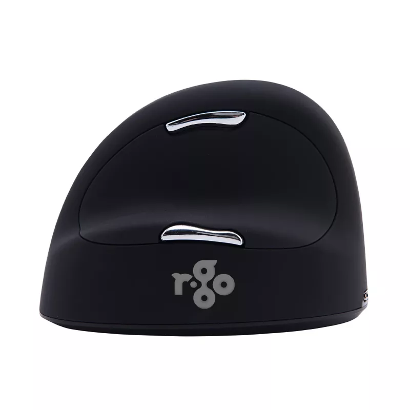 R-Go Tools ergonomische muis R-Go HE Break met pauzesoftware, groot (handmaat ≥ 185 mm), linkshandig, Bluetooth, zwart