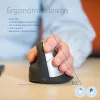 R-Go Tools ergonomische muis R-Go HE Break met pauzesoftware, groot (handmaat ≥ 185 mm), linkshandig, Bluetooth, zwart