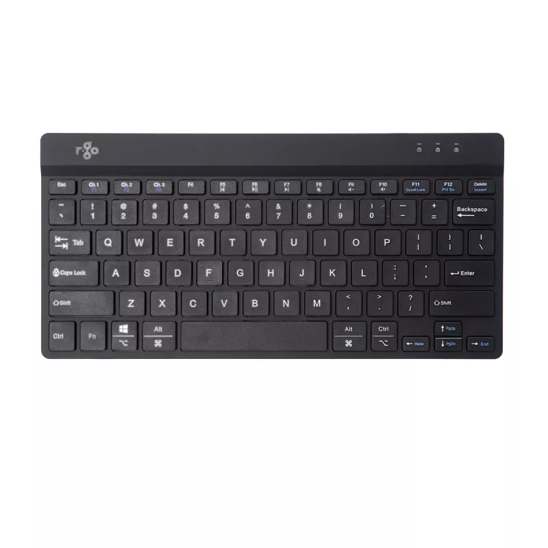 R-Go Tools ergonomisch toetsenbord R-Go Compact Break, compact toetsenbord met pauzesoftware, QWERTY (US), Bluetooth, zwart