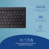 R-Go Tools ergonomisch toetsenbord R-Go Compact Break, compact toetsenbord met pauzesoftware, QWERTY (US), Bluetooth, zwart