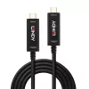Lindy 15m glasvezel hybride USB Type-C kabel, alleen audio/video