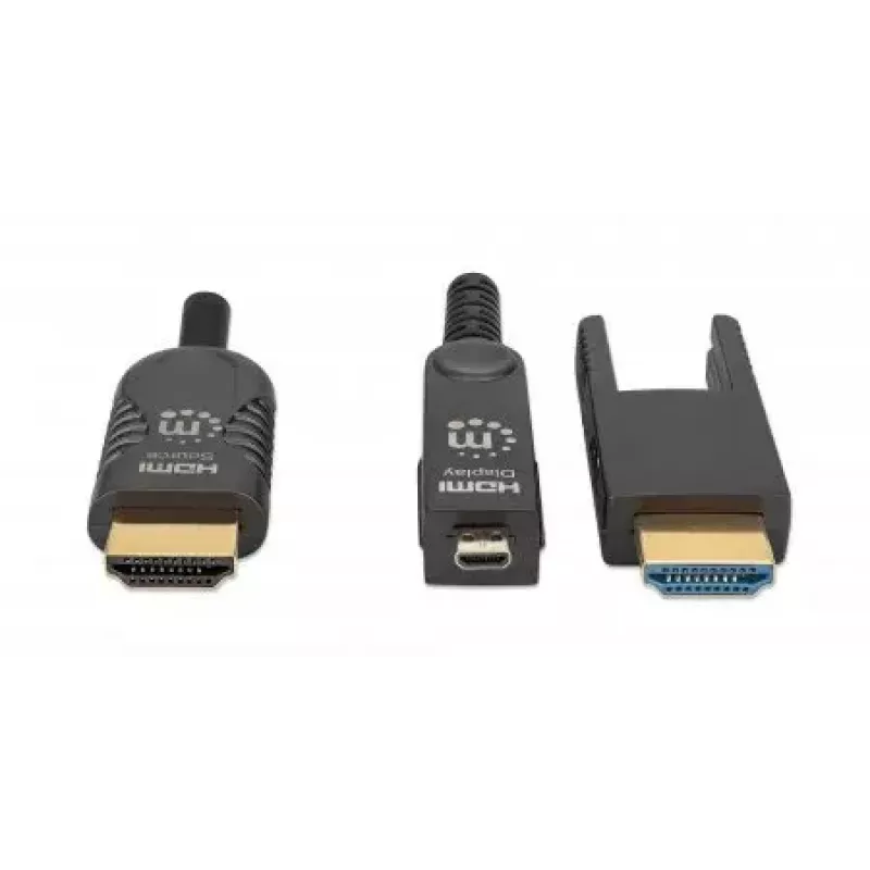 HDMI-naar-micro-HDMI-kabel Manhattan 30m 4K@60Hz actief verguld