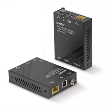 Lindy 70m Cat.6 HDMI 4K60, USB en audio KVM-extender