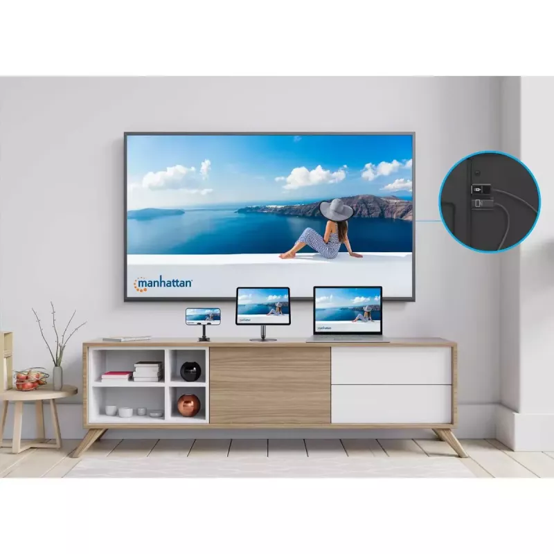 AV-zender & -ontvanger Manhattan 208420 1920x1080 30m draadloos