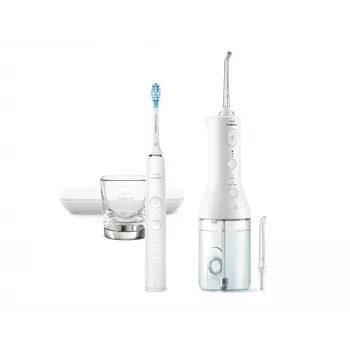 Philips Powertube draadloos HX3886/41 DiamondClean 9000, volwassenen, sonische tandenborstel, dagelijkse verzorging, dieptereiniging, tandvleesverzorging, opheldering, wit, accu, geïntegreerde accu