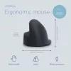 R-Go Tools ergonomische muis R-Go HE Break met pauzesoftware, groot (handmaat ≥ 185 mm), rechtshandig, bedraad, zwart