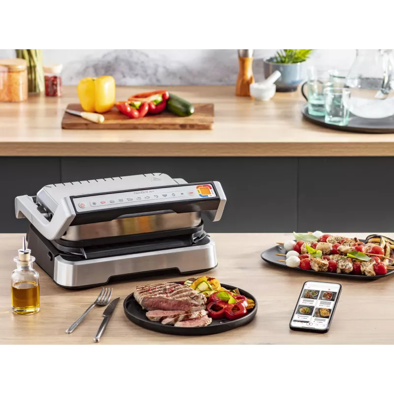 Contactgrill Tefal OptiGrill 4in1 GC774D roestvrijstaal 2100W