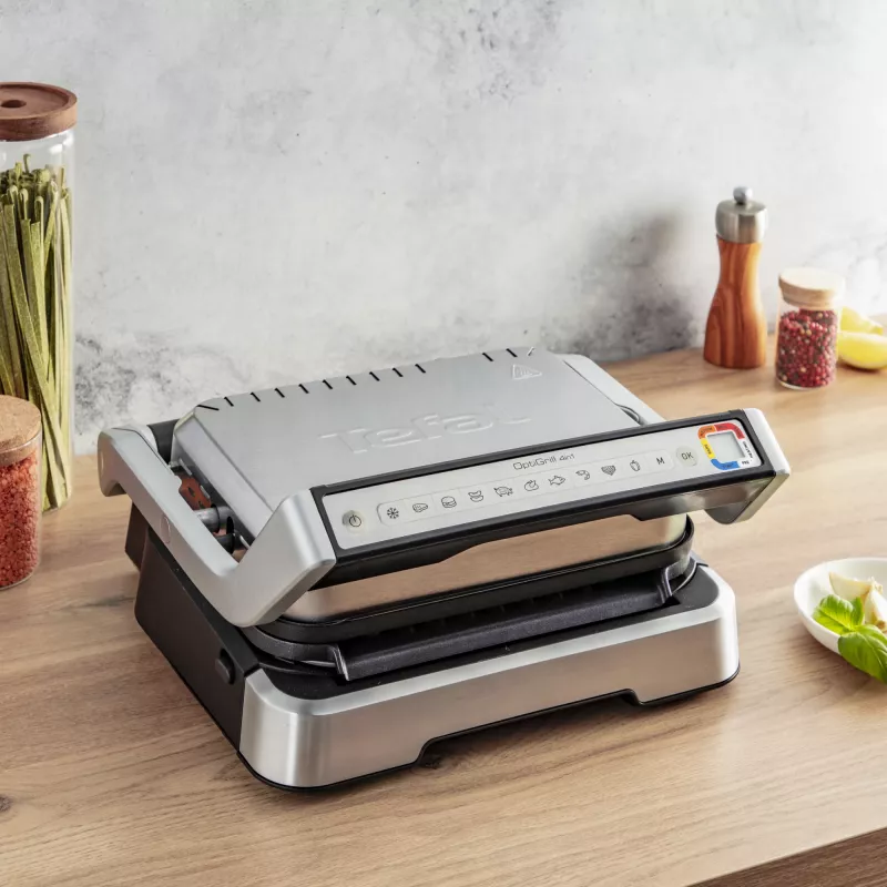 Contactgrill Tefal OptiGrill 4in1 GC774D roestvrijstaal 2100W