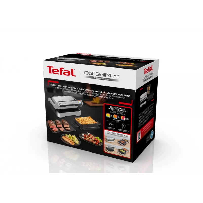Contactgrill Tefal OptiGrill 4in1 GC774D roestvrijstaal 2100W