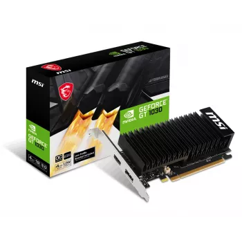 MSI grafische kaart GeForce GT 1030 – 4 GB GDDR4, PCIe 3.0, 1430 MHz boost, 64-bit, actieve koeling