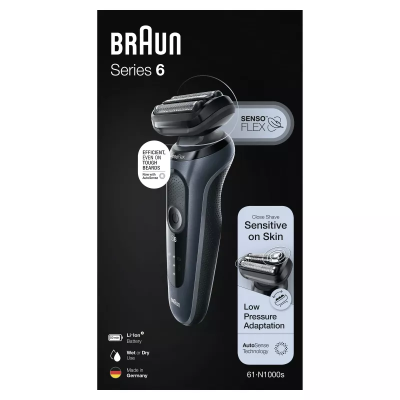 Braun Series 6 61-N1000s scheerapparaat zwart, grijs