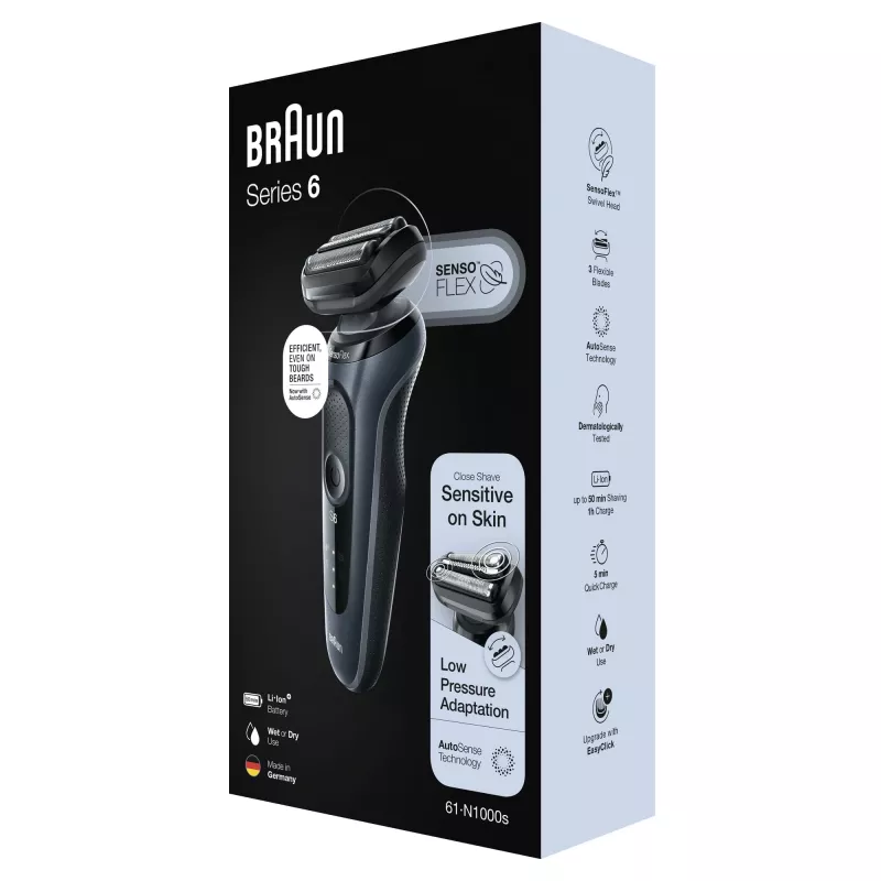 Braun Series 6 61-N1000s scheerapparaat zwart, grijs