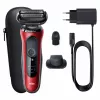 Foliescheerapparaat Braun Series 6 61-R1200s SensoFlex SensoFoil zwart rood