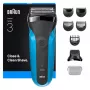 Braun Series 3 310BT foliescheerapparaat met trimmer, zwart, blauw