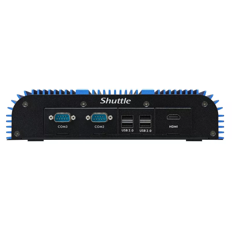 Shuttle BPCAL02-i7 industriële box-PC, Core i7-1255U, 2x SO-DIMM, 2x LAN, 1x COM, 1x HDMI, 4x USB, ventilatorloos, 24/7 continu gebruik