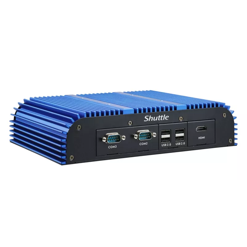 Shuttle BPCAL02-i7 industriële box-PC, Core i7-1255U, 2x SO-DIMM, 2x LAN, 1x COM, 1x HDMI, 4x USB, ventilatorloos, 24/7 continu gebruik