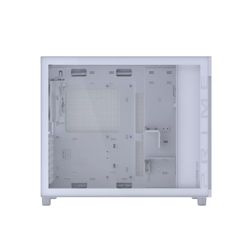 ASUS PRIME AP303 TG 90DC00V3-B39010 pc-behuizing Midi Tower, ATX/Micro-ATX, gehard glas, 2x USB 3.2, zonder voeding, wit