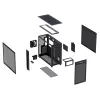 ASUS PRIME AP303 TG 90DC00V0-B39010 pc-behuizing Midi Tower, ATX/Micro-ATX/Mini-ITX, gehard glas, 2x USB 3.2, zonder voeding, zwart