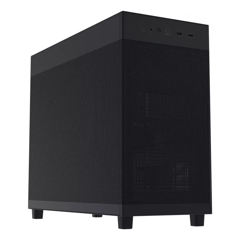 PC-behuizing ASUS Prime AP303 Mesh midi tower — ATX, ondersteunt GPU 36 cm, CPU-koeler 165 mm, USB-A 2×, USB-C 1