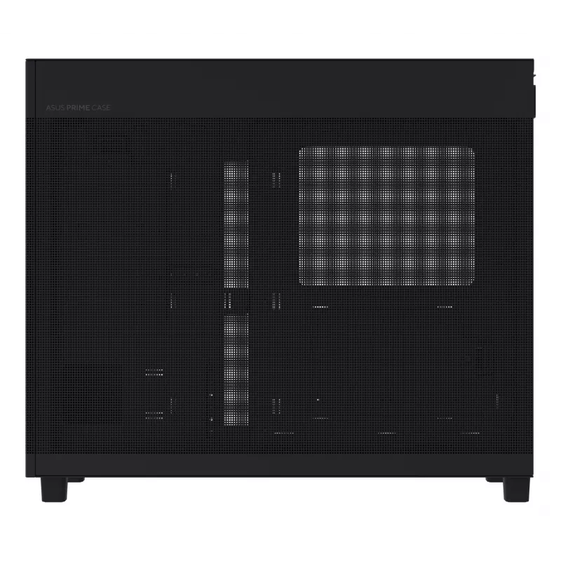 PC-behuizing ASUS Prime AP303 Mesh midi tower — ATX, ondersteunt GPU 36 cm, CPU-koeler 165 mm, USB-A 2×, USB-C 1