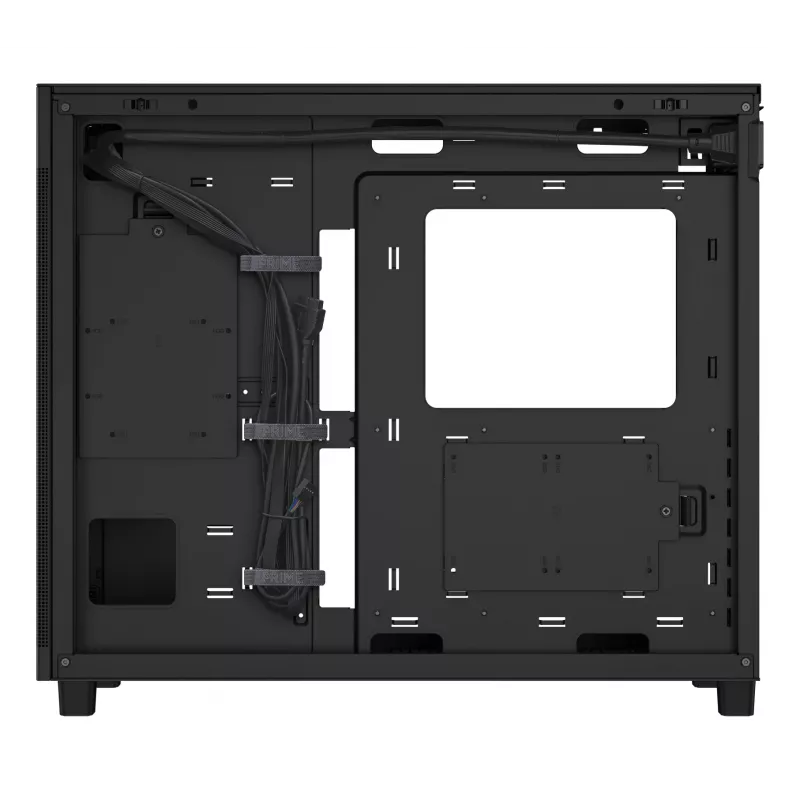 PC-behuizing ASUS Prime AP303 Mesh midi tower — ATX, ondersteunt GPU 36 cm, CPU-koeler 165 mm, USB-A 2×, USB-C 1