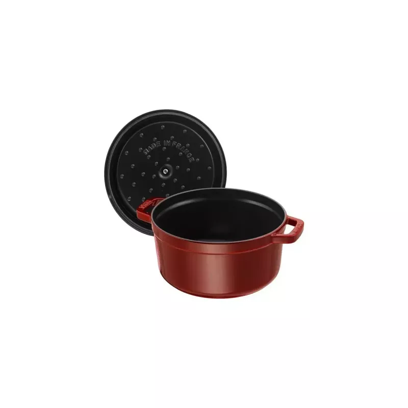 Ronde gietijzeren kasserol Staub La Cocotte 6,7 l, 28 cm diameter