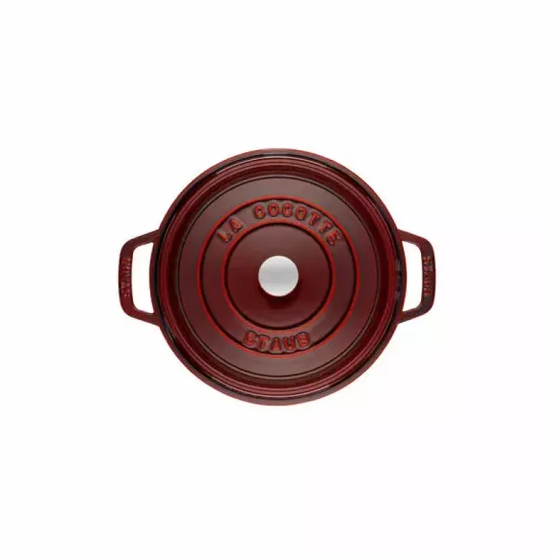 Ronde gietijzeren kasserol Staub La Cocotte 6,7 l, 28 cm diameter