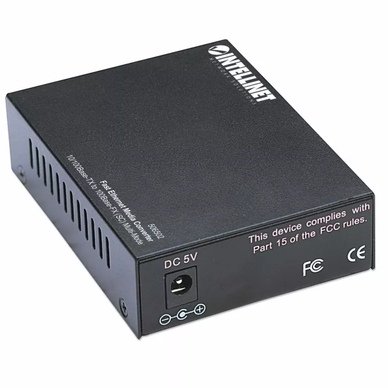 Intellinet Fast Ethernet mediaconverter, 10/100Base-Tx naar 100Base-Fx (SC) multimode, 2 km