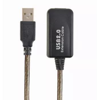 GEMBIRD actieve USB 2.0-verlengkabel, 10 m - zwart
