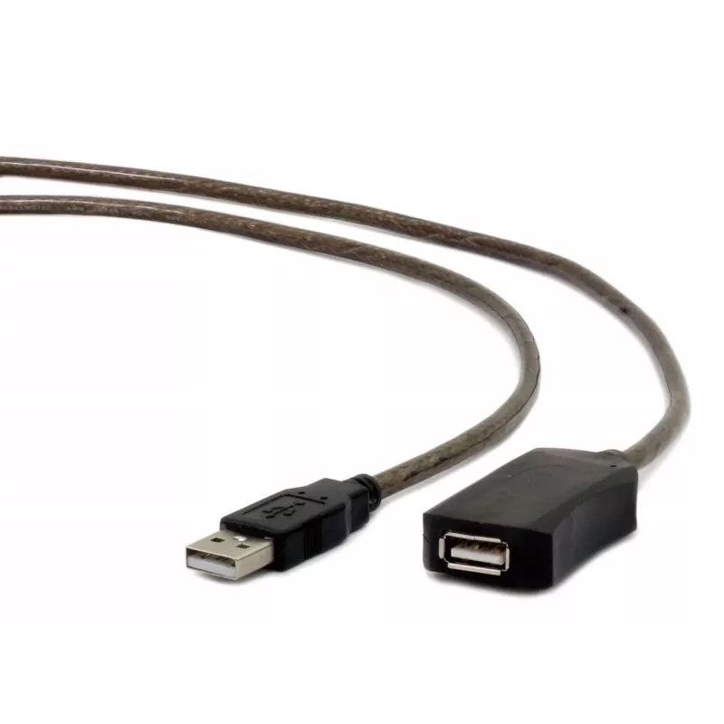 GEMBIRD actieve USB 2.0-verlengkabel, 10 m - zwart