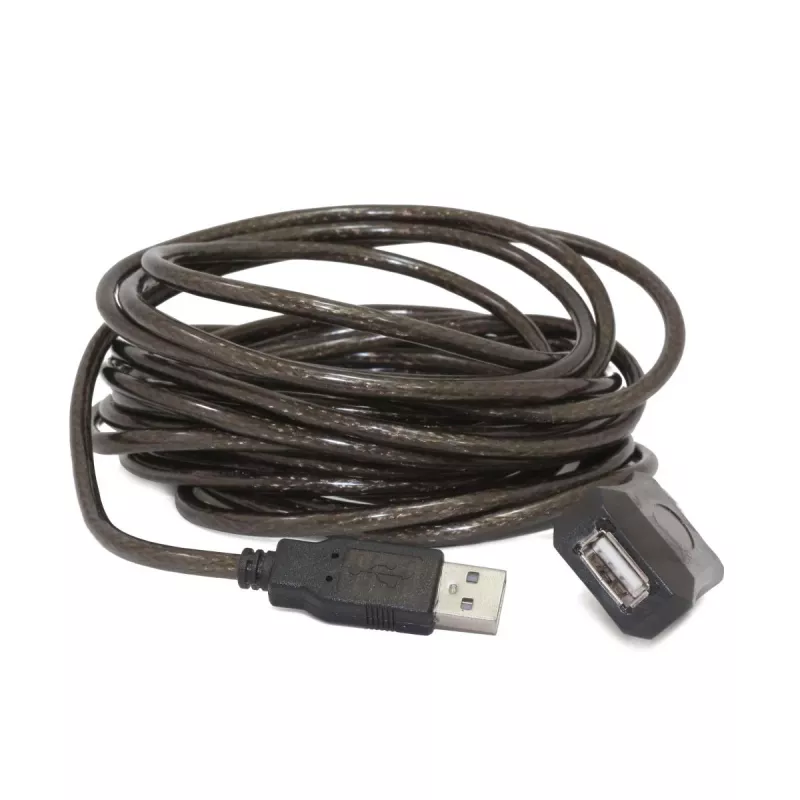 GEMBIRD actieve USB 2.0-verlengkabel, 10 m - zwart