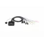 KVM-switch ATEN CS22DP-AT 2-poorts USB DisplayPort, 4K@30Hz, USB-A-console, audio, 1,2 m kabel