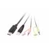 KVM-switch ATEN CS22DP-AT 2-poorts USB DisplayPort, 4K@30Hz, USB-A-console, audio, 1,2 m kabel