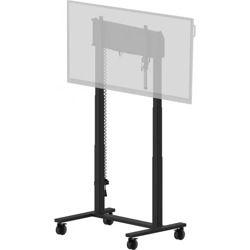 iiyama MD-CAR2031-B1 elektrische vloerlift op wielen voor displays van 55–105 inch, max. 120 kg, VESA 800x600, hoogte 850–1800 mm, zwart
