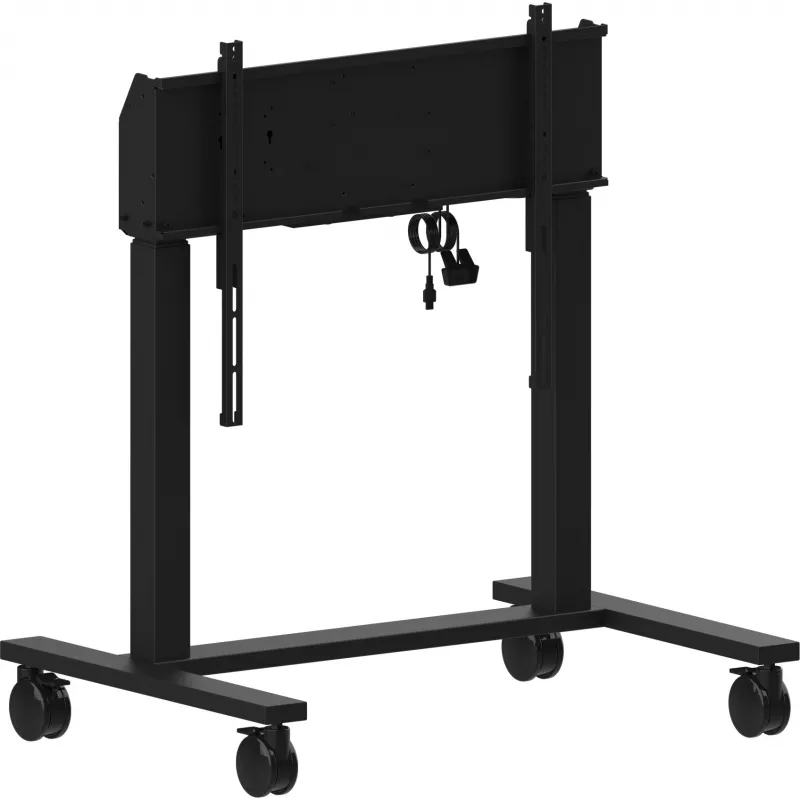 iiyama MD-CAR2031-B1 elektrische vloerlift op wielen voor displays van 55–105 inch, max. 120 kg, VESA 800x600, hoogte 850–1800 mm, zwart