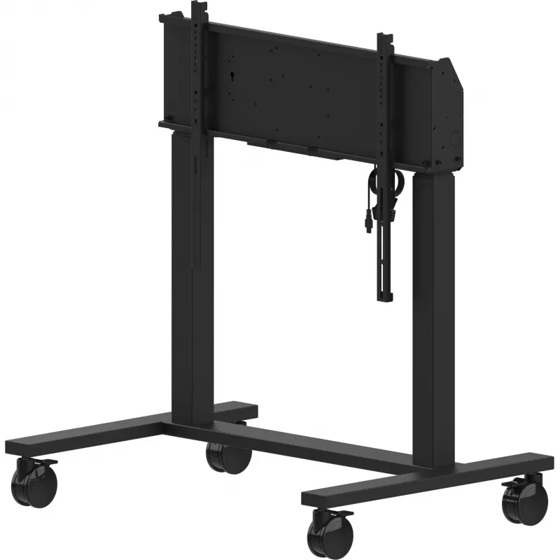 iiyama MD-CAR2031-B1 elektrische vloerlift op wielen voor displays van 55–105 inch, max. 120 kg, VESA 800x600, hoogte 850–1800 mm, zwart