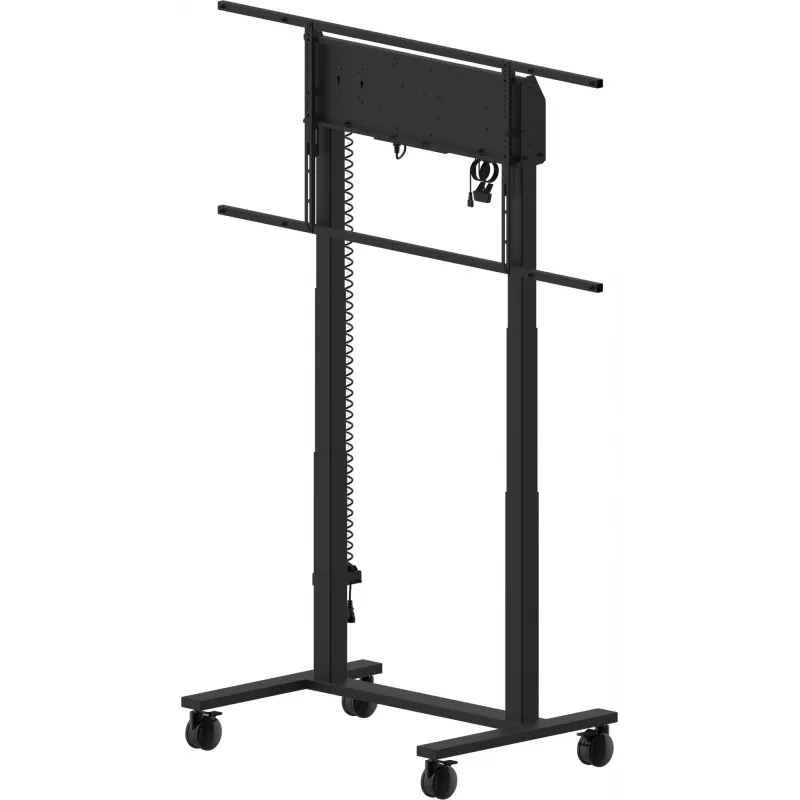 iiyama MD-CAR2031-B1 elektrische vloerlift op wielen voor displays van 55–105 inch, max. 120 kg, VESA 800x600, hoogte 850–1800 mm, zwart