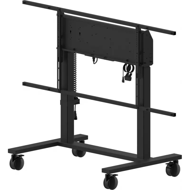 iiyama MD-CAR2031-B1 elektrische vloerlift op wielen voor displays van 55–105 inch, max. 120 kg, VESA 800x600, hoogte 850–1800 mm, zwart