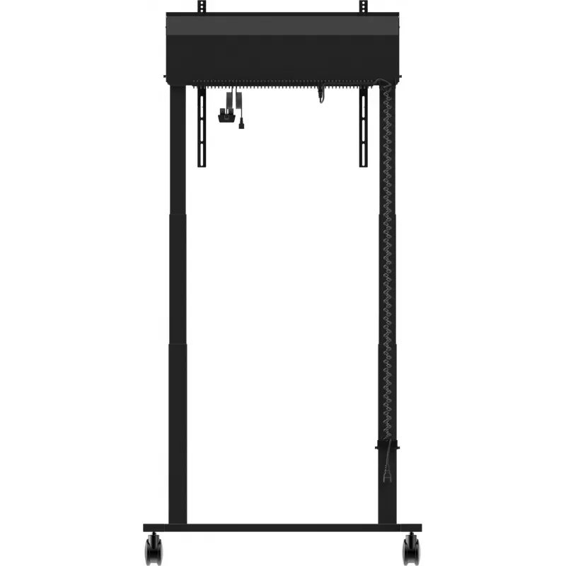 iiyama MD-CAR2031-B1 elektrische vloerlift op wielen voor displays van 55–105 inch, max. 120 kg, VESA 800x600, hoogte 850–1800 mm, zwart